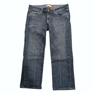 PAIGE Premium Denim JEANS Womens 30 LAUREL CANYON‎ Crop Capri
